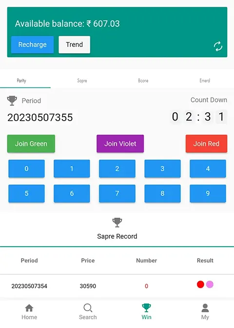 Color predction game homepage