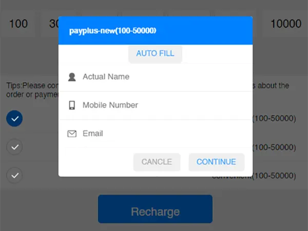 Mantri mall Colour Prediction game recharge menu