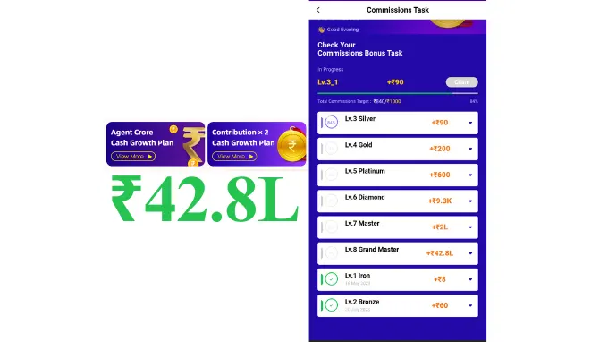 vclub app commission structure