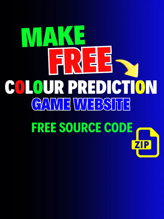 How to make  colour prediction website for FREE